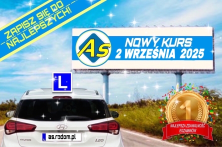 Zapraszamy na nowy kurs! Start 02.09.2025 o godz. 17.00