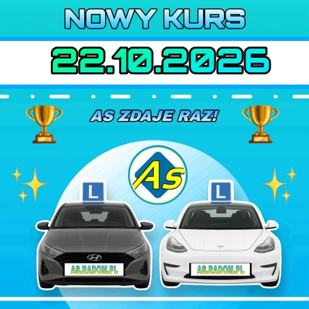 Zapraszamy na nowy kurs! Start 22.10.2026 o godz. 17.00  