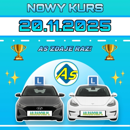 Zapraszamy na nowy kurs! Start 20.11.2025 o godz. 17.00  